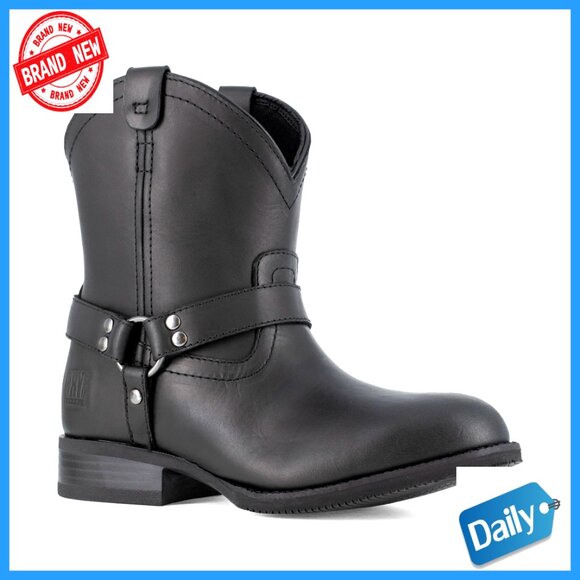 Steel Toe Harness Work Boots Slip Resistant Electrical Hazard Protection